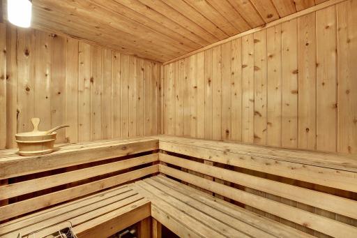 Relax away the worries of the day in the sauna!