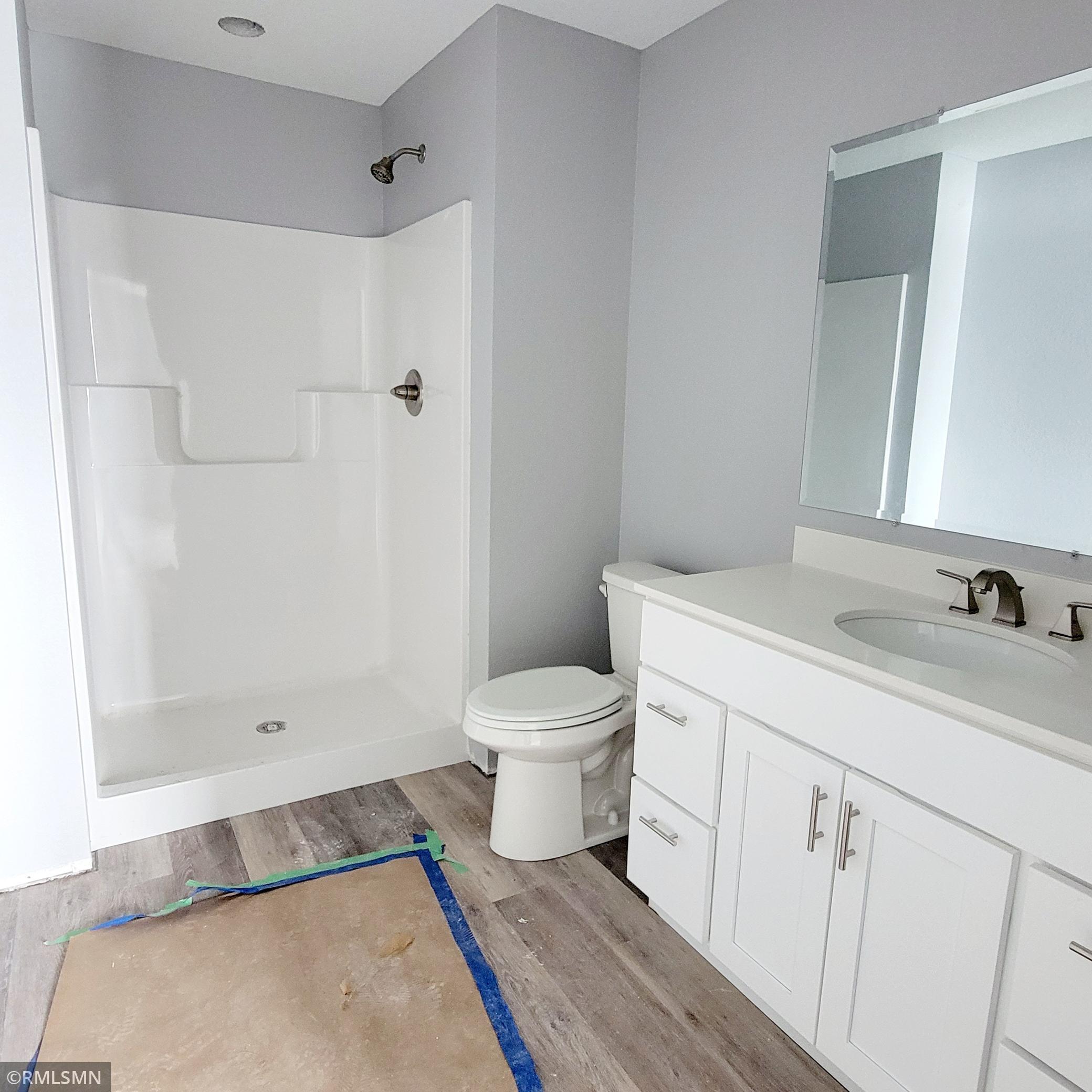 Private master bathroom