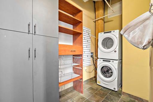 Pantry/storage/laundry room off the kitchen.