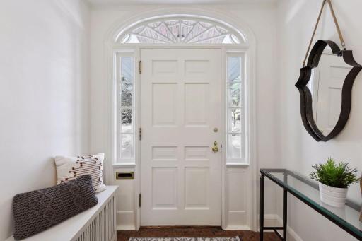 Entry way provides a nice transition from outside to the interior