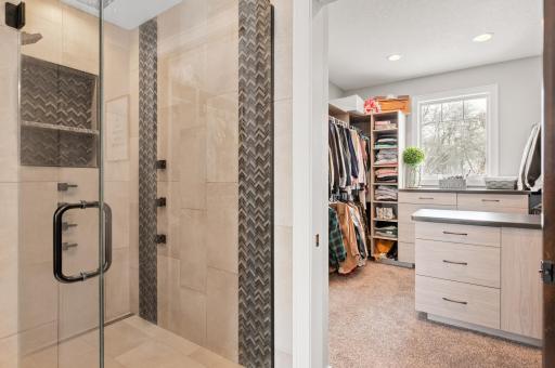Separate Shower/Tub That Leads to Large Closet