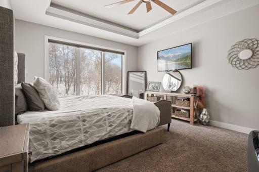 Primary Bedroom w/ Private Backyard Views