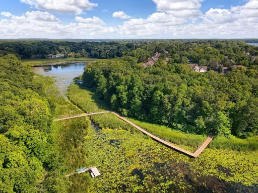 Walking trail between North and South Saunders. It is a short walk to the Dakota Trail.