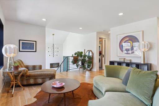 The Loft provides provides a great spot to curl up with a good book while enjoying the tree-top views.
