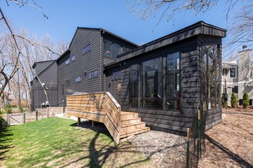 The Deck was newly built in 2022 and is a great spot for your grill!