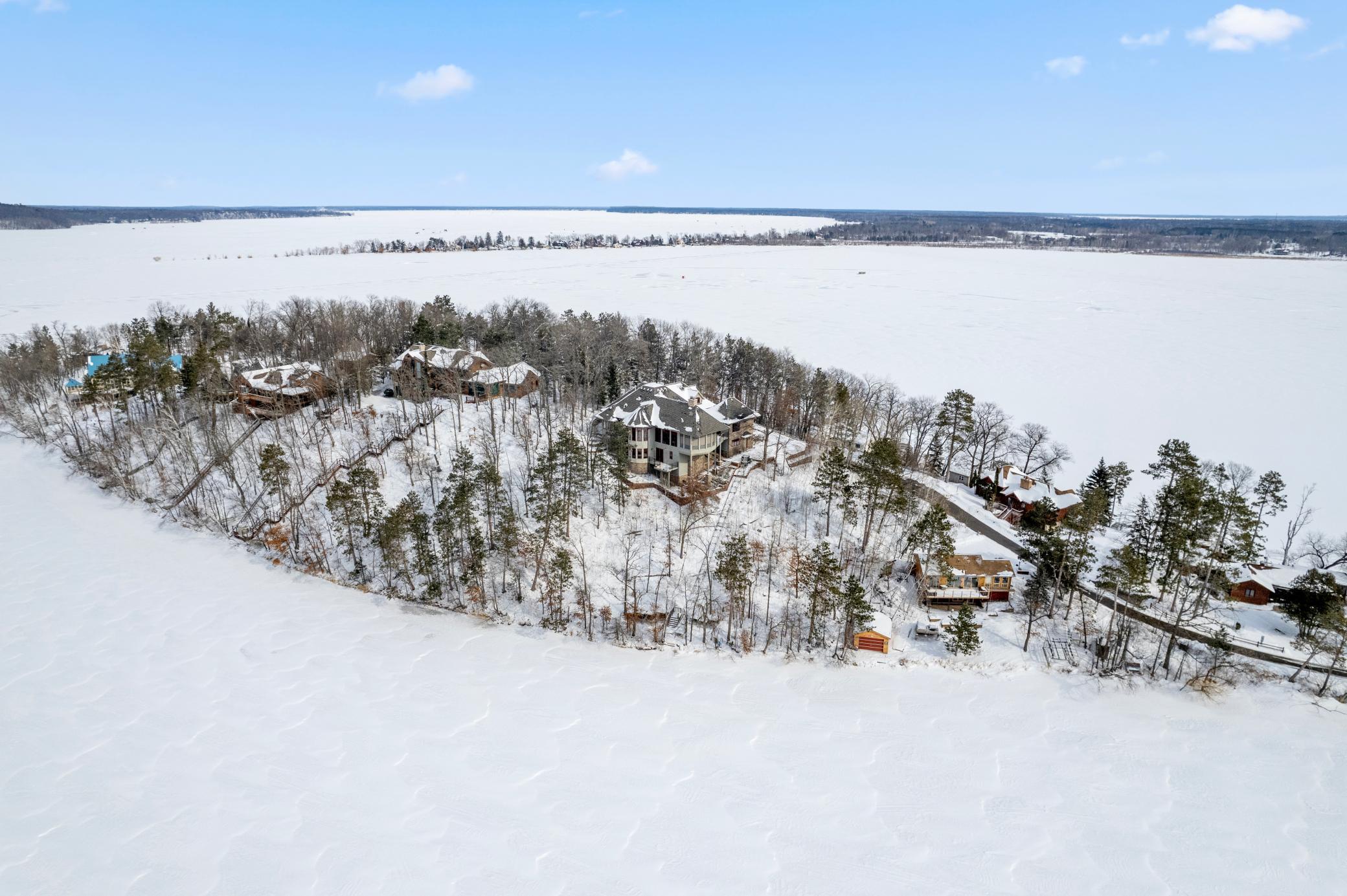 This lake home is positioned perfectly to capture breathtaking sunrises and sunsets.