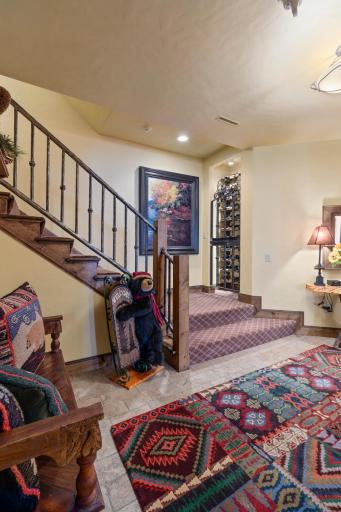 Note the custom wine cellar for storing bottles from your favorite wineries.