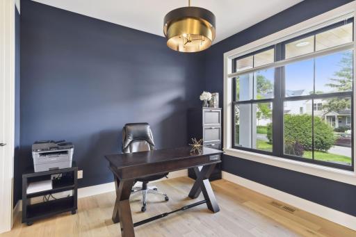 Main Level office is great for telecommuting or home business.