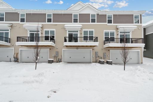 Garage entry in the back of the home. Photos are not of actual home. Actual home will be similar. Some colors and features may vary.