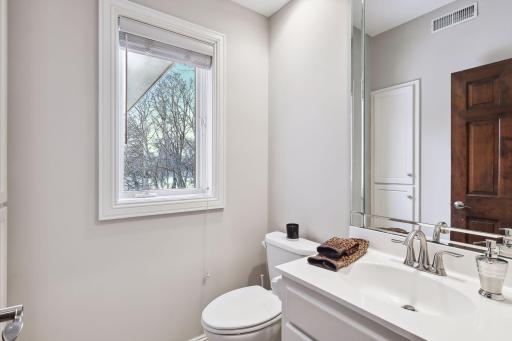 Another powder room in the back hallway area