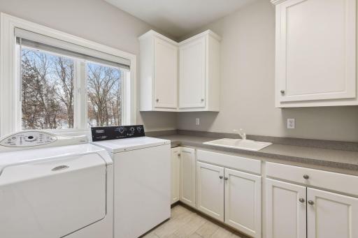 Nice bright laundry room on the main level