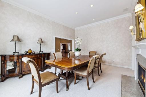 Dining room furniture can stay if a buyer would like