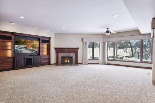 Lower level family room with views galore