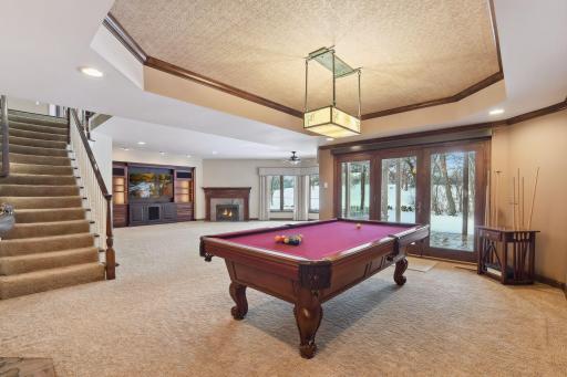 Spacious walkout lower level, walls of windows