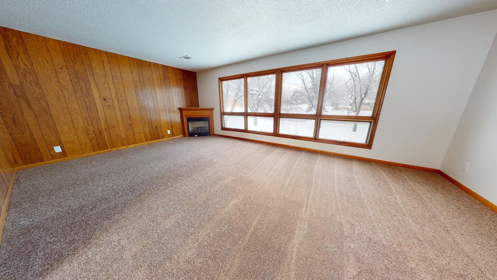 Unit 1 Living Room w/fireplace