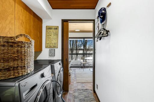 The laundry room is conveniently located on the main floor.