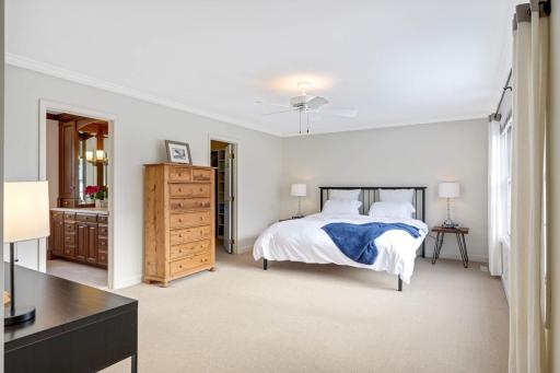 Huge Primary suite with a large walk-in closet