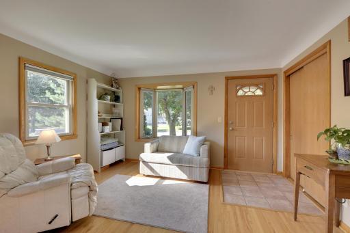 Front entry - Facing south brings plenty of natural light.