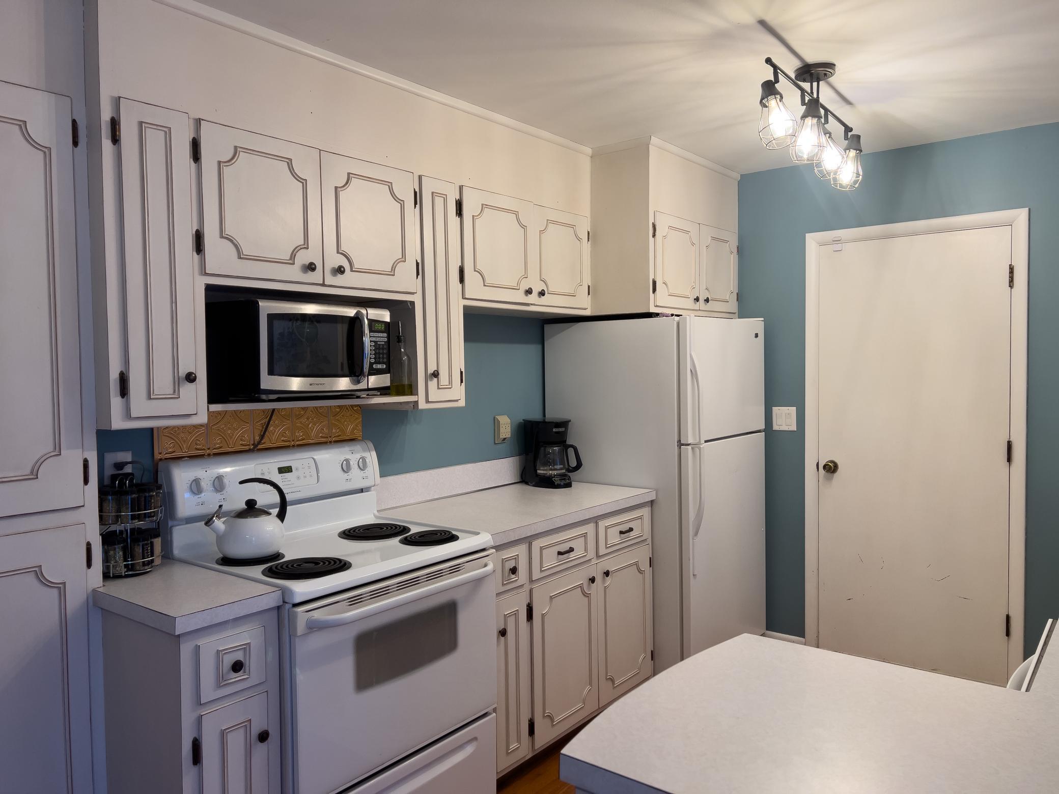 Close up of kitchen.
