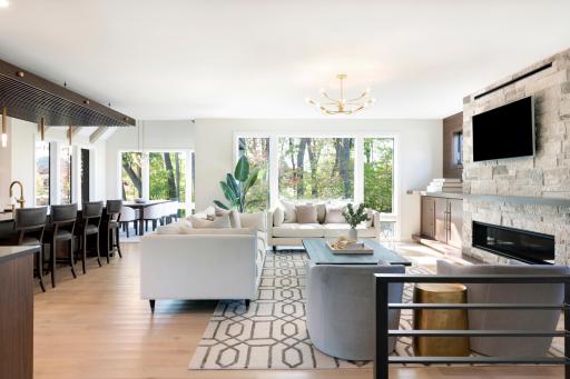 Main Living Area Overlooking Private Wooded Backyard