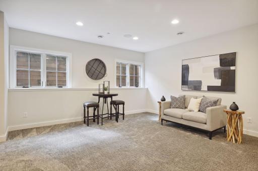 Opportunity to easily add a fourth bedroom in the lower level.