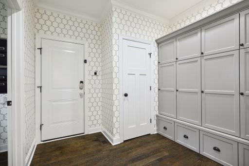 We love a mudroom and this one will not disappoint.