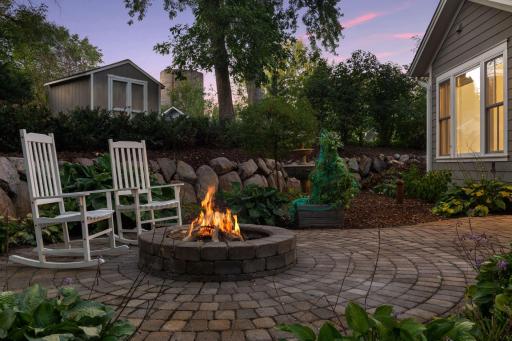 Listen to the crackle of the fire as stars twinkle above.