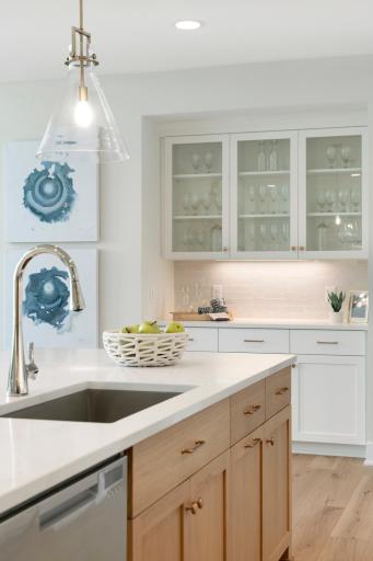 Taking advantage of every wall cavity with this beverage center