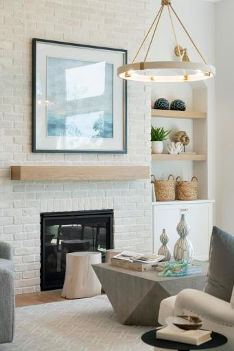 White oak paired with warm white makes for a cozy aesthetic