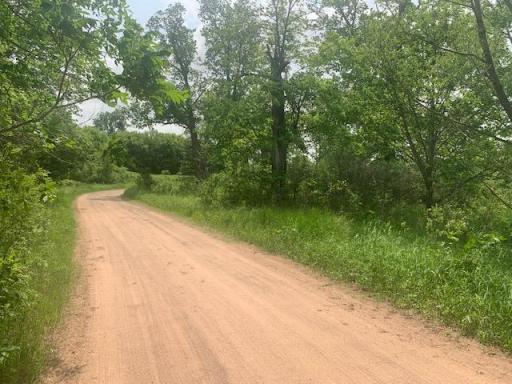 Lake to the left and more land to the right.