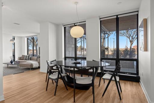 Expansive open floorplan at 301 Kenwood, The Townhouse