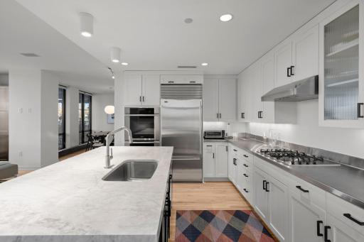 Incredible refreshed kitchen perfect for entertaining and the home chef at 301 Kenwood, The Townhouse