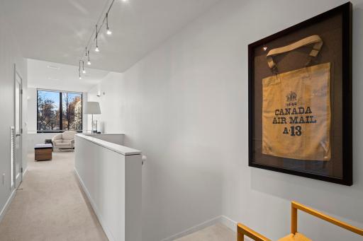Upper level hall at 301 Kenwood, The Townhouse