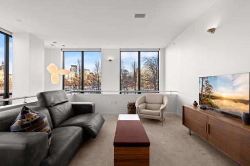 Family loft with skyline views at 301 Kenwood, The Townhouse