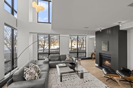 Expansive open floorplan at 301 Kenwood, The Townhouse