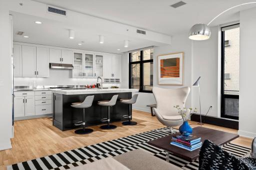 Incredible refreshed kitchen perfect for entertaining and the home chef at 301 Kenwood, The Townhouse