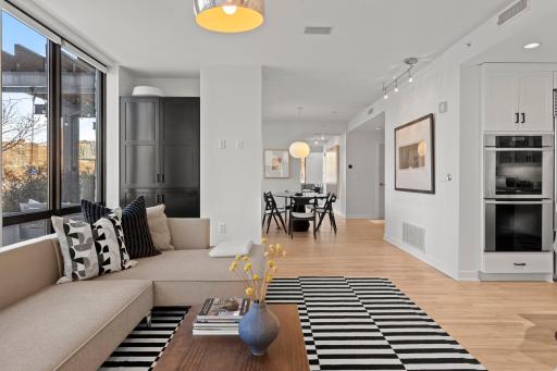 Expansive open floorplan at 301 Kenwood, The Townhouse