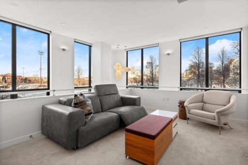 Family loft with skyline views at 301 Kenwood, The Townhouse