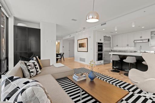 Expansive open floorplan at 301 Kenwood, The Townhouse