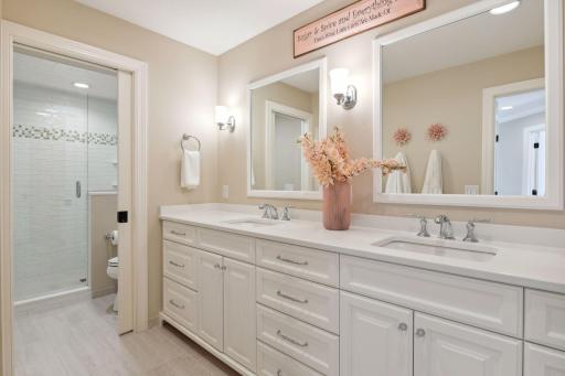 Updated bath upstairs