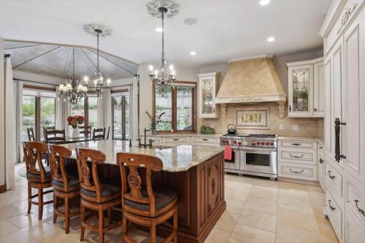 Kitchen with wolf range