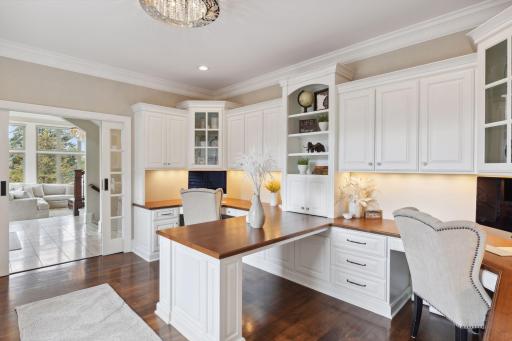 Office with built-ins