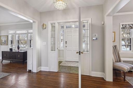 The Foyer Welcomes you into a sunny open concept living space.