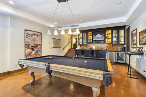 No expense was spared in this beautiful space.