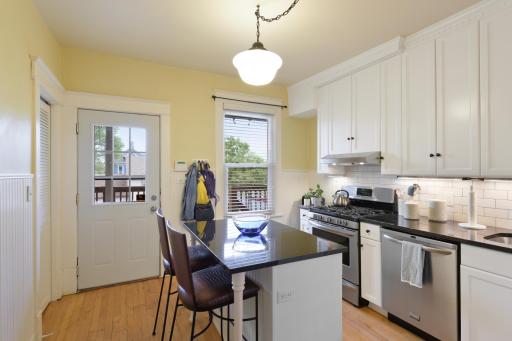 All kitchens were also gut-renovated in 2010-11 and feature custom cabinets, granite counters, stainless appliances, undercabinet lighting, and tiled backsplashes.