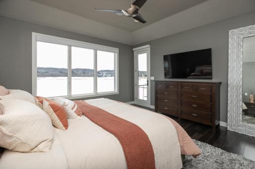Incredible Lake Views From the Primary Bedroom Suite