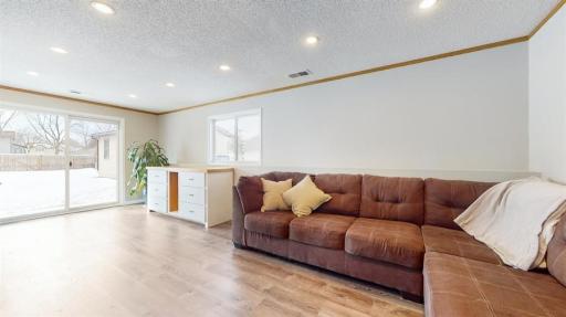 Retreat to the spacious lower level family/rec room. Wonderful space to relax or to entertain.