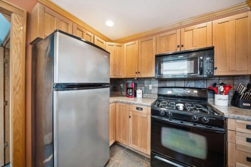 Gas Range in the kitchen