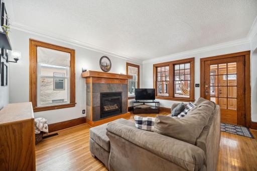 Gas Fireplace in the Living Room