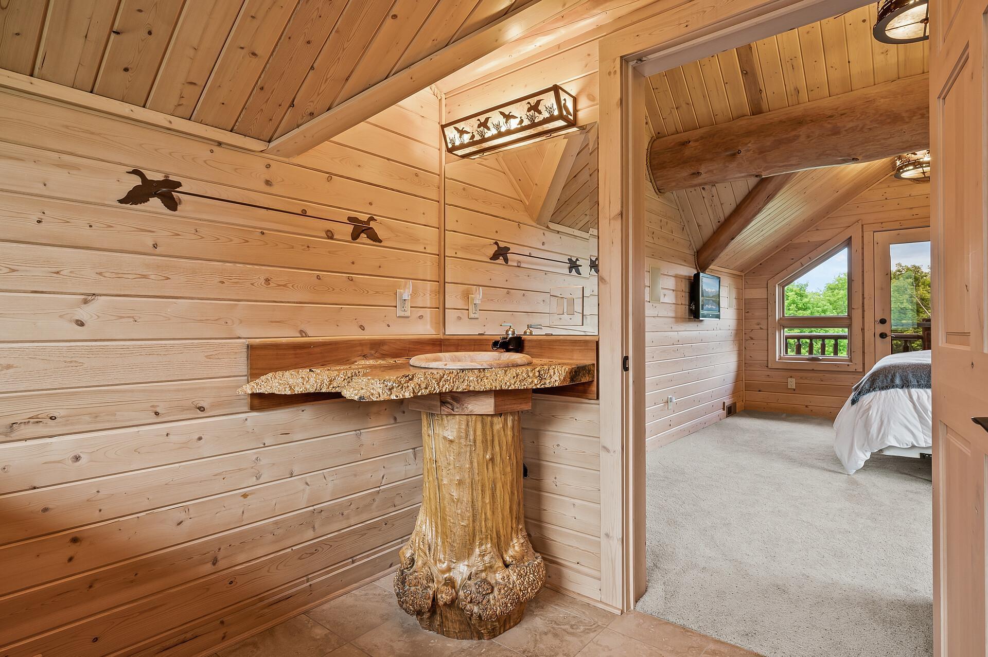 Upper level bathroom